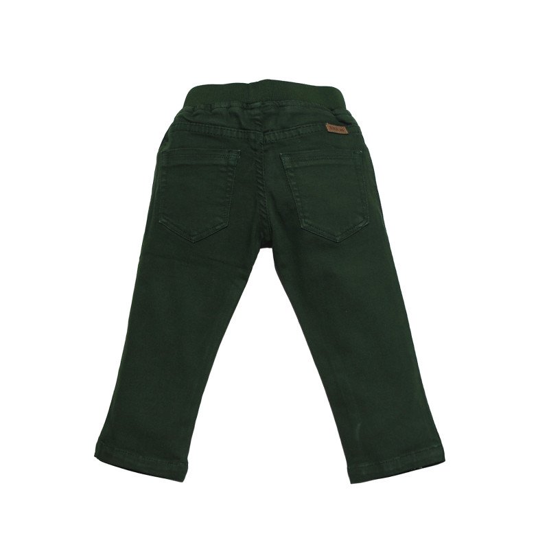 Kids Denims Regular Fit Olive Green Jeans