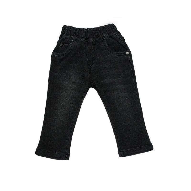 Kids Denims Regular Fit Dark Grey Jeans