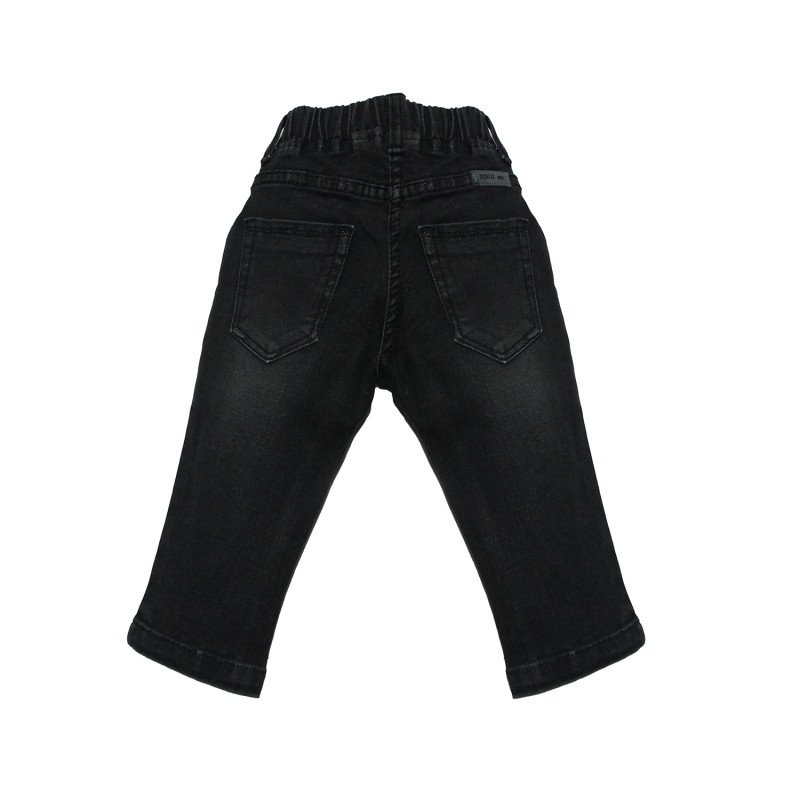 Kids Denims Regular Fit Dark Grey Jeans