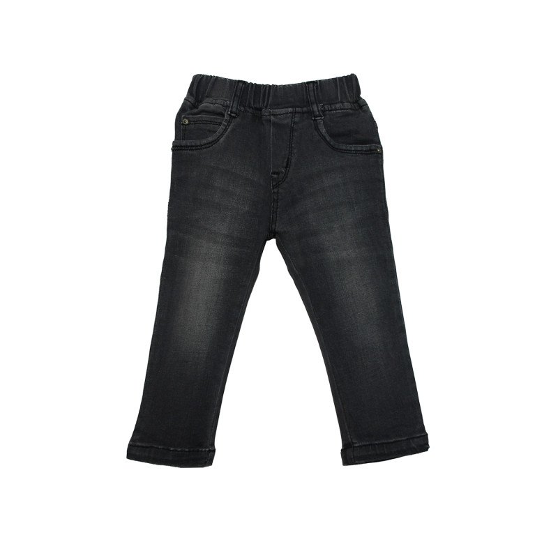 Kids Denims Regular Fit Dark Grey Jeans