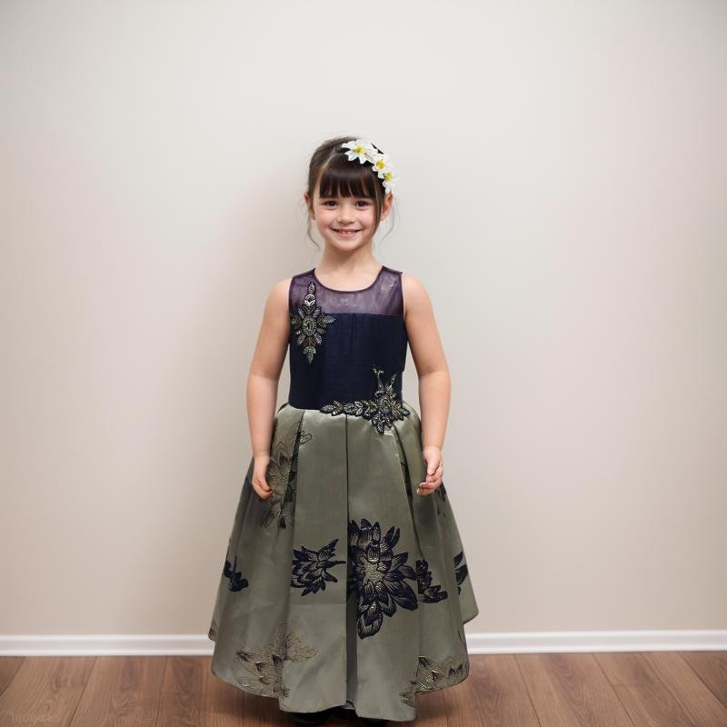 Navy Blue Gown