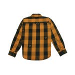 Cotton Full Sleeves Orange Checker Shirt