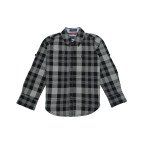 Cotton Full Sleeves Grey Checker Shirt