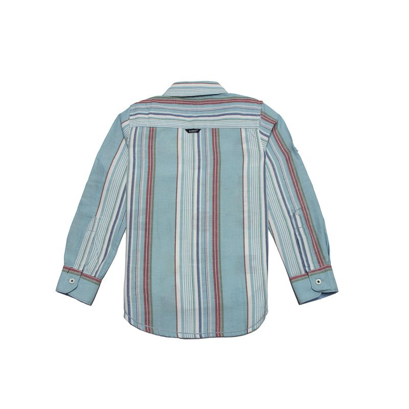 Cotton Full Sleeves Vertical Stripes Shirt - Multicolor
