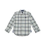 Cotton Full Sleeves White Checker Shirt