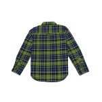 Cotton Full Sleeves Blue and Green Checker Shirt