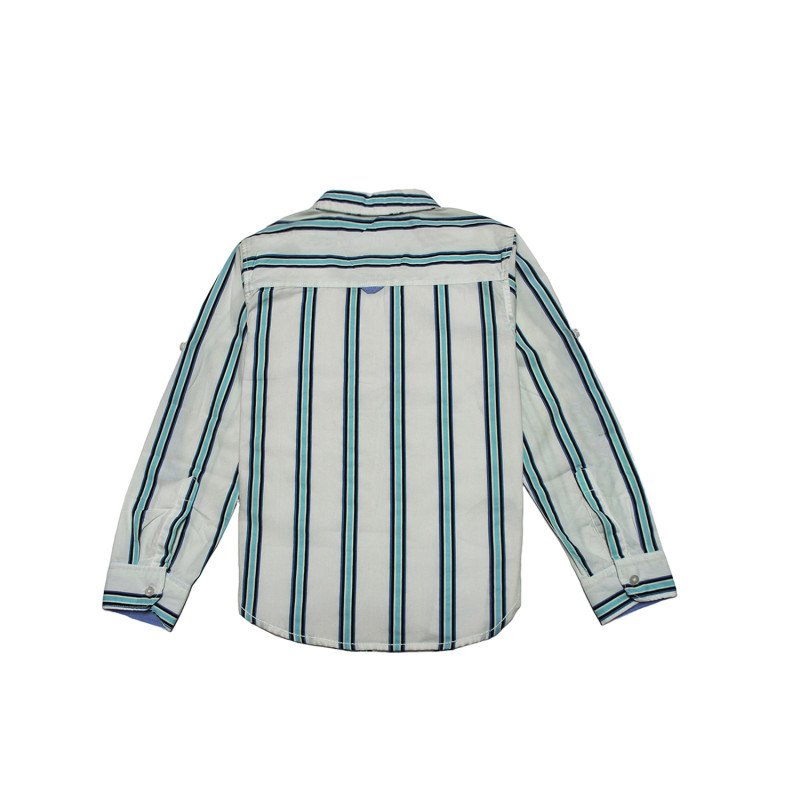 Cotton Full Sleeves Vertical Stripes Shirt - Multicolor
