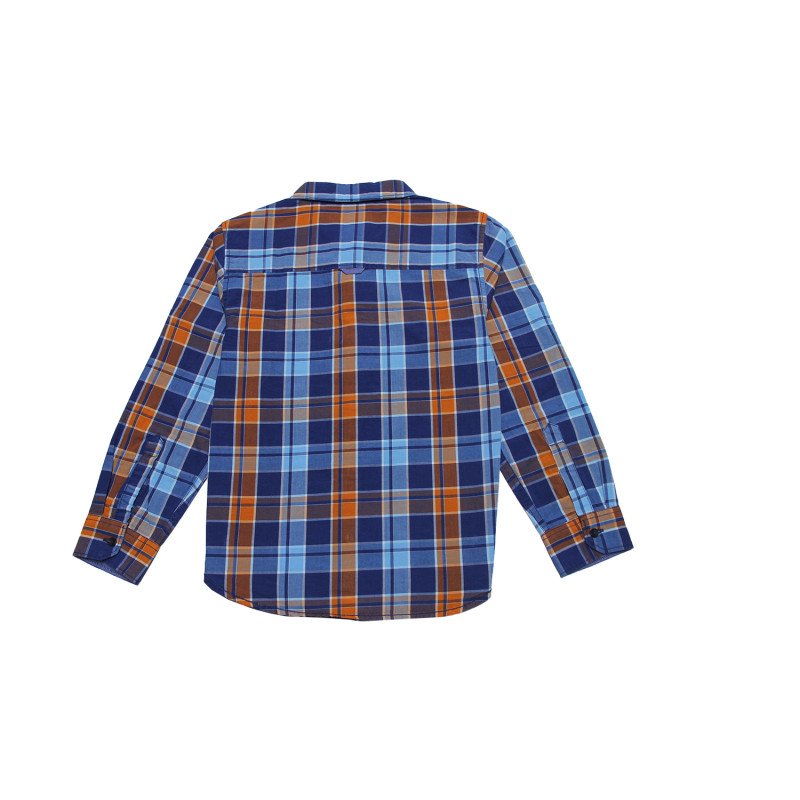 Cotton Full Sleeves Checker Shirt Multi Color