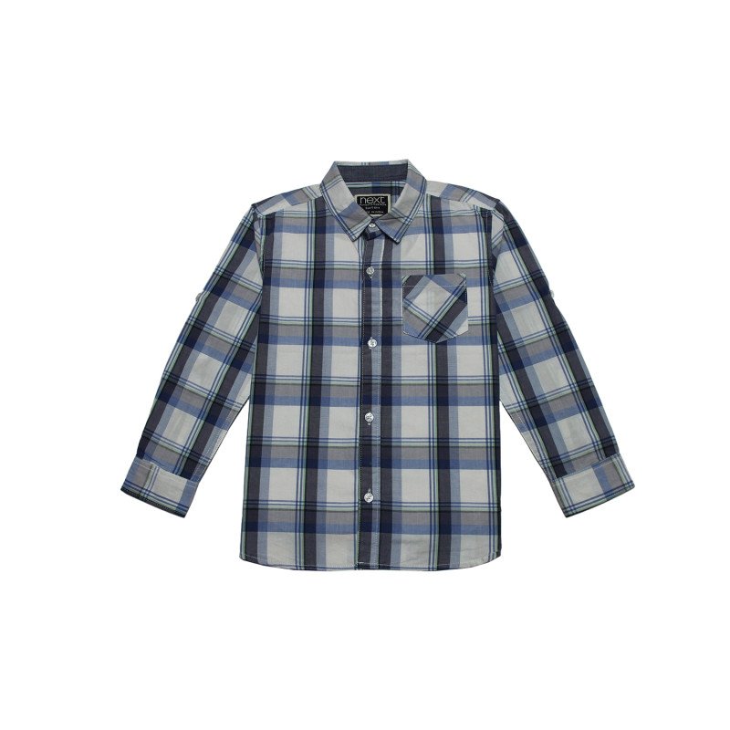 Cotton Full Sleeves Checker Shirt Multi Color