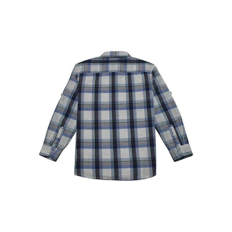 Cotton Full Sleeves Checker Shirt Multi Color