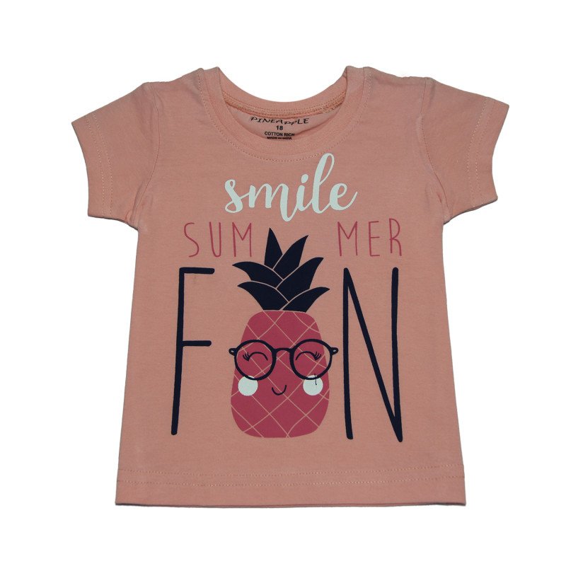 Girls Tshirt Peach
