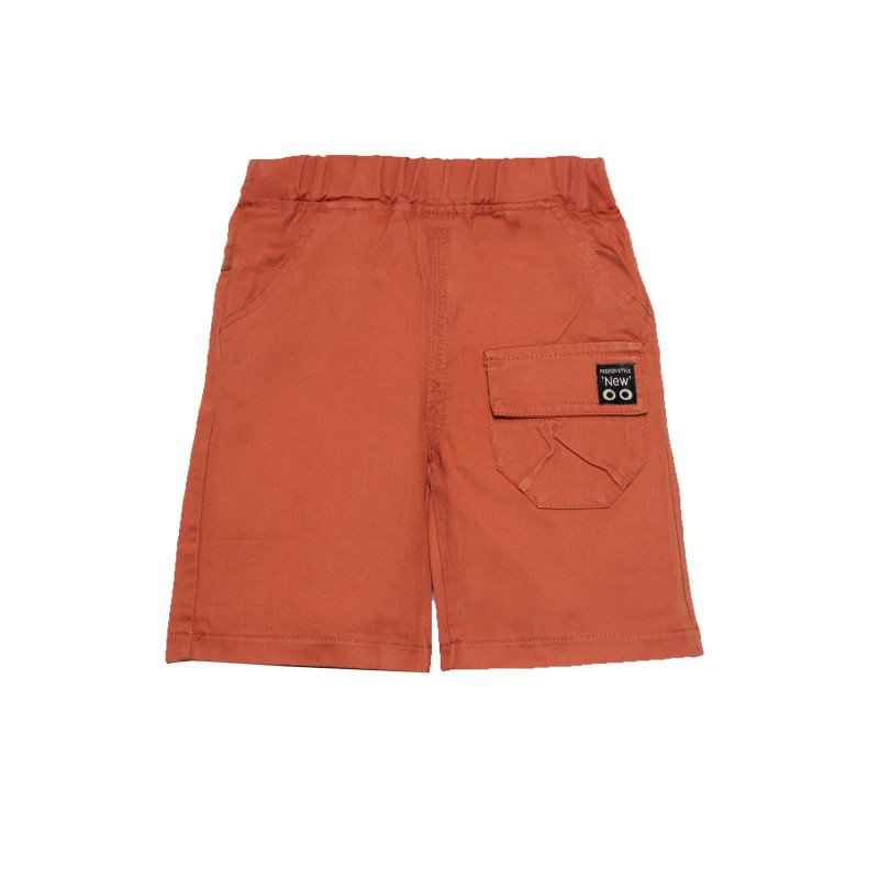 Boys Cotton Shorts Orange