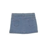 Toffy House Girls Denim Skirt with Embroidery Work- Blue Color