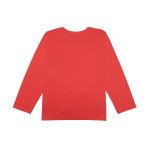 Doreme Cotton Full Sleeves T-Shirt Text Print - Red