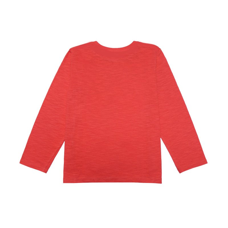 Doreme Cotton Full Sleeves T-Shirt Text Print - Red