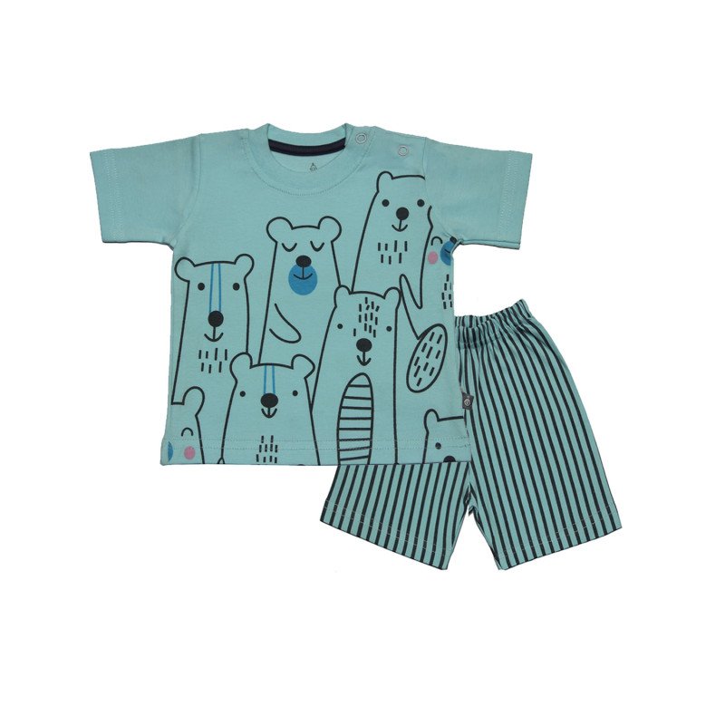 Tinyo Tshirt Short Set Blue