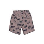 Kids Shorts Small Checker Printed Pink Color