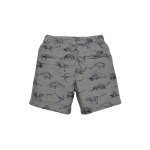Kids Shorts Dinosaur Print Grey Color