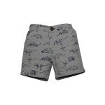 Kids Shorts Dinosaur Print Grey Color