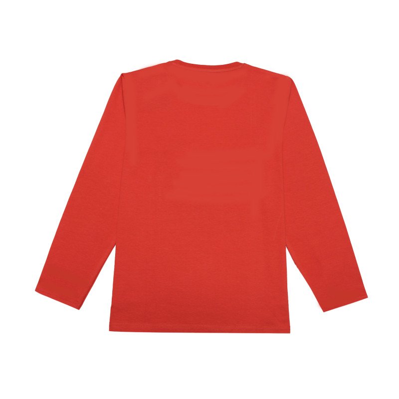 Doreme Cotton Printed Full Sleeves T-Shirt - Red