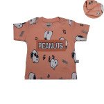 Tinyo Tshirt Short Set Peach