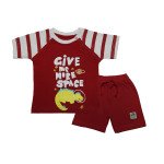 Tinyo Tshirt Short Set Red