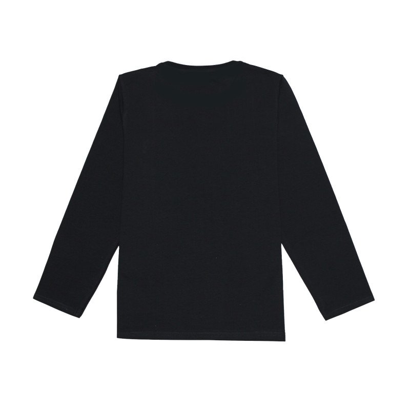 Doreme Cotton Printed Full Sleeves T-Shirt - Black
