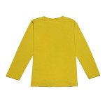 Doreme Cotton Full Sleeves T-Shirt Text Print- Yellow Color