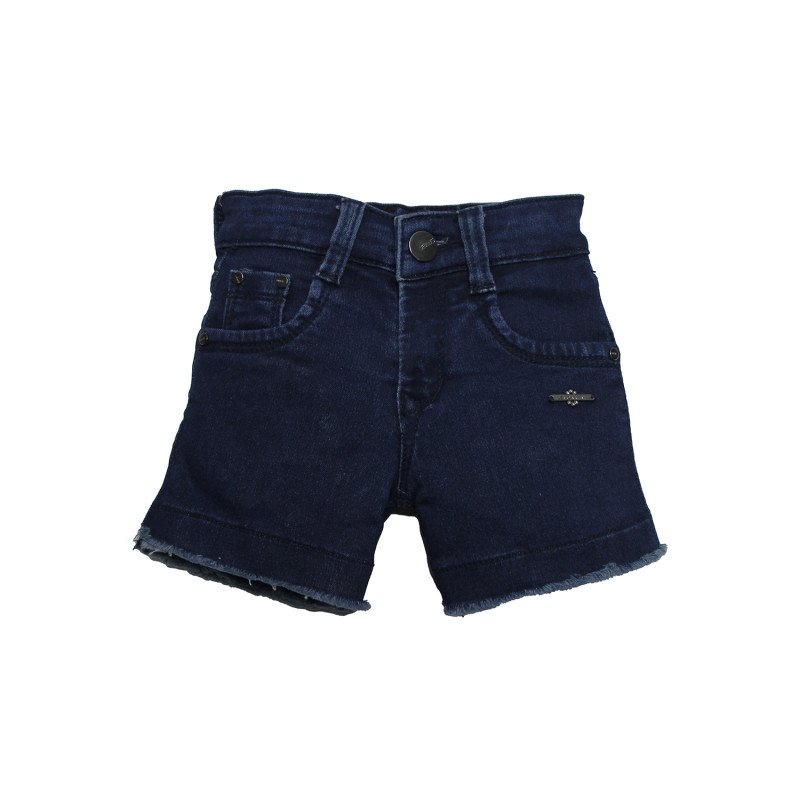Girls Denim Shorts Navy Blue Color