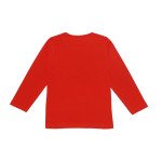 Doreme Cotton Full Sleeves T-Shirt Heart Print- Red Color