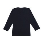 Doreme Cotton Full Sleeves T-Shirt Heart Print- Navy Blue Color