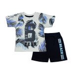 Tinyo Top Short Set Blue