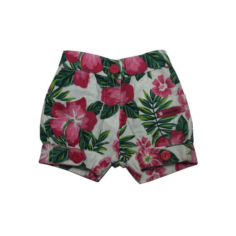 Top short Set White Floral
