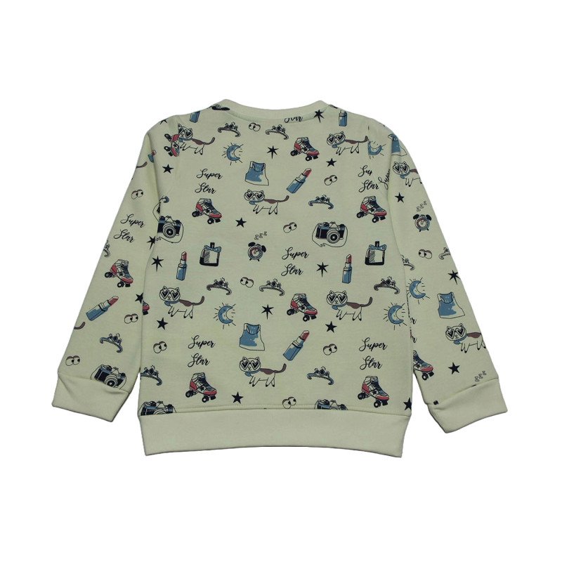 Ollypop Fleece Sweatshirt - Off White Color