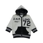 YelloMello Fleece Full Sleeves Hooded Winter Wear Suit- White & BlackColor