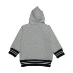 YelloMello Fleece Full Sleeves Hooded Winter Wear Suit- White & BlackColor