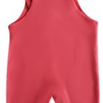 Candy House Full Sleeves Animal Printed Romper With Tee - Gajri Red