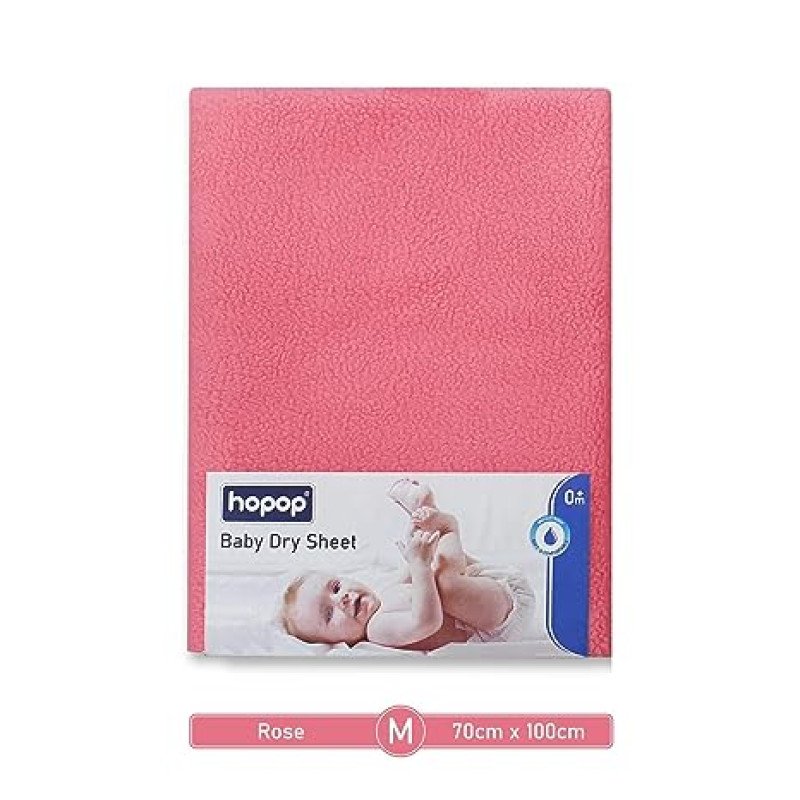 Hopop Baby Waterproof Bed Protector Dry Sheet Large Size (100cm x 140cm)