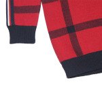 Boys' Sweater Checked - Red Color