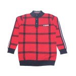 Boys' Sweater Checked - Red Color