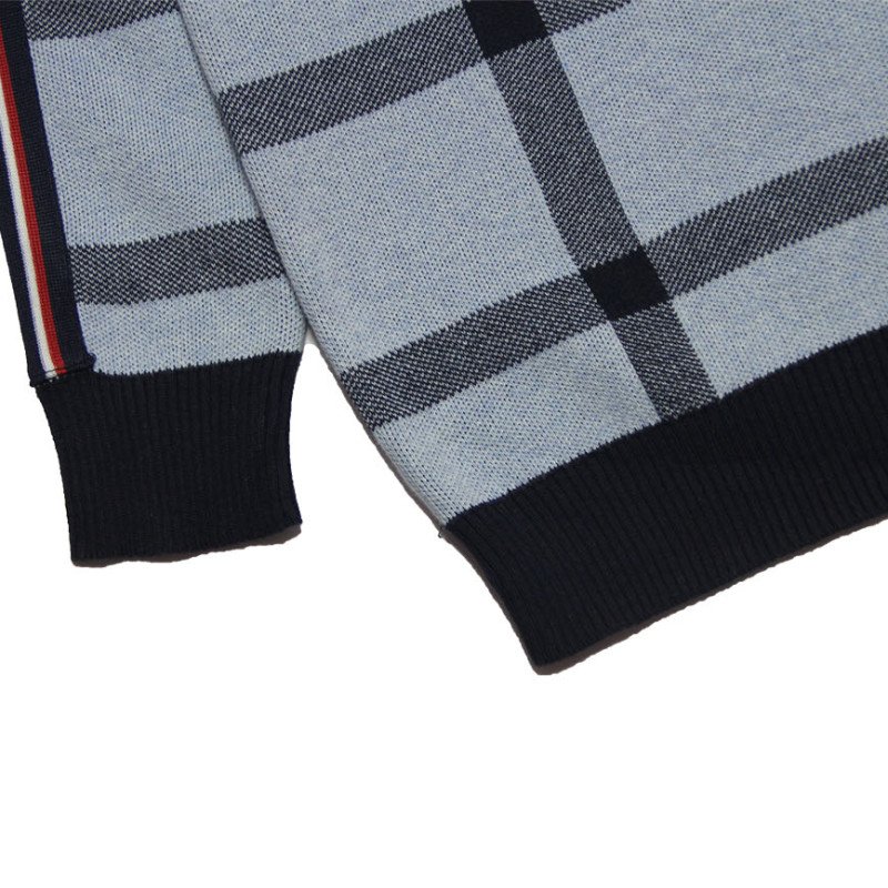 Boys' Sweater Checked - Grey Color