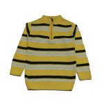 Boys' Stripes Sweater- Yellow Color
