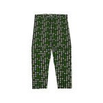 Printed Cotton Leggings Green Color