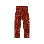 Printed Cotton Leggings Rust Color