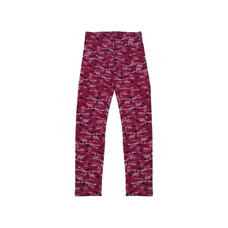 Printed Cotton Leggings Pink Color