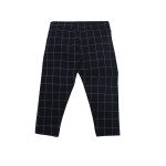 Stretchable Checked Jeggings - Black Color