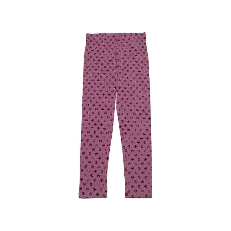 Printed Cotton Leggings Pink Color