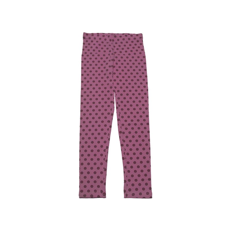 Printed Cotton Leggings Pink Color