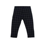 Stretchable Checked Jeggings - Black Color