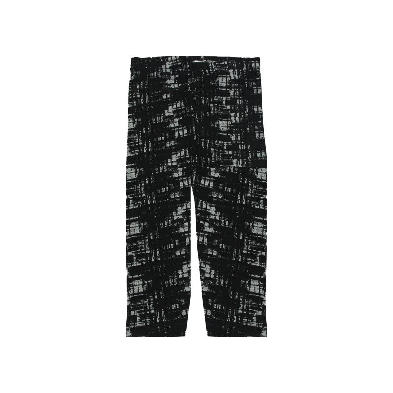 Printed Cotton Leggings Black Color